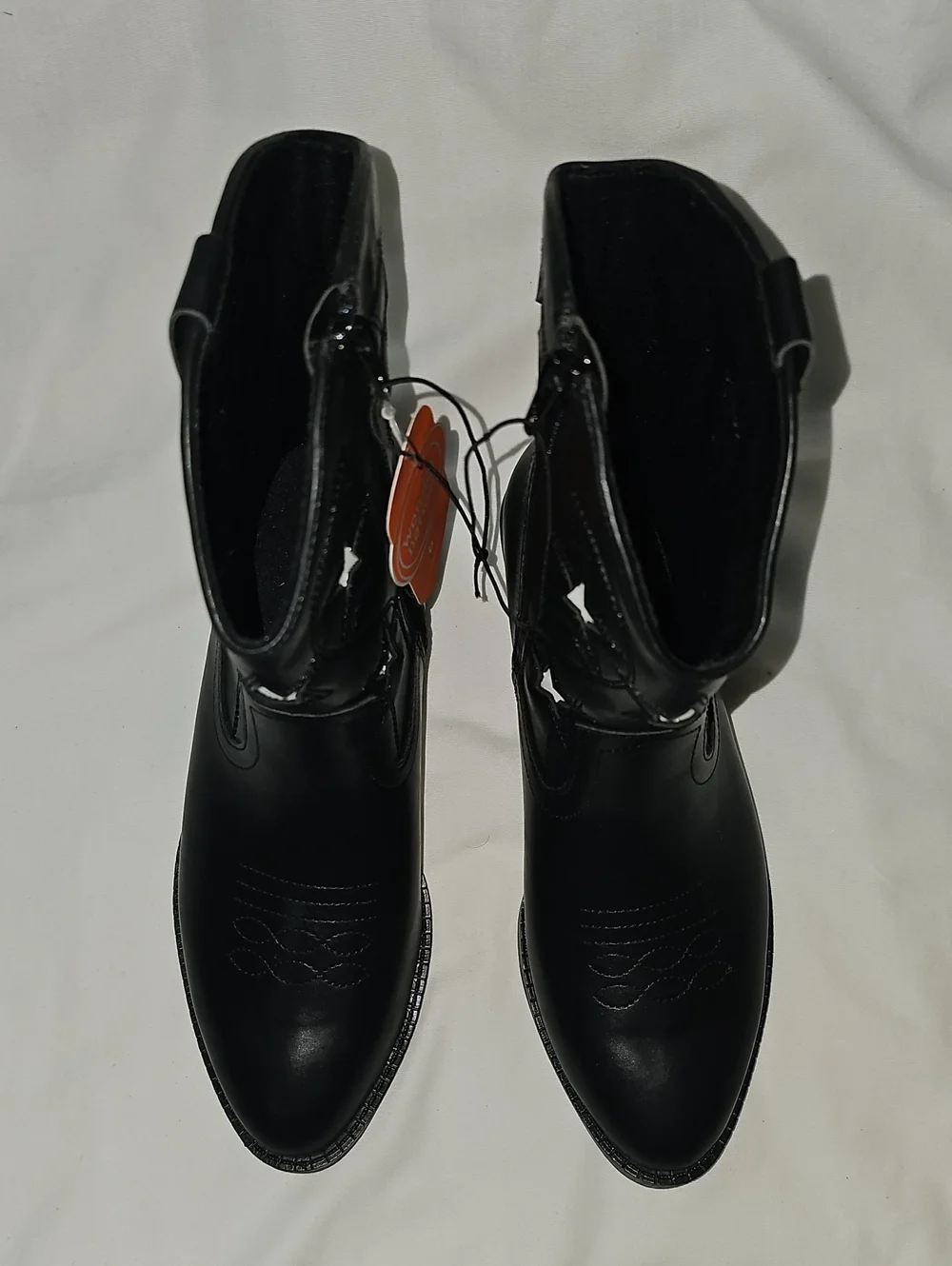 Wonder Nation Big Girls Size 6 Star Western Cowgirl Boots Black New